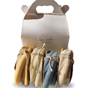 Coffret de 4 Savons à Froid - Soin Artisanal et Écoresponsable - Demain, un savon